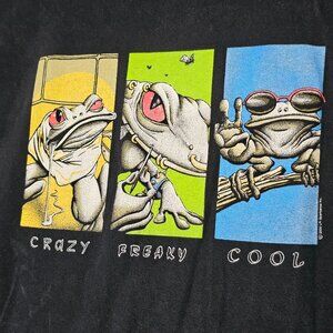 VTG 2001 T-SHIRT CRAZY FREAKY COOL FROG Large A2-48
